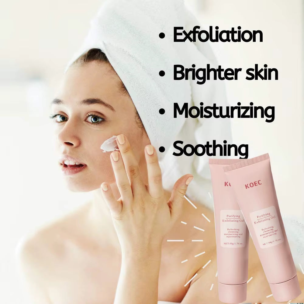 Revitalize Skin Fruit Acid Peeling Gel Facial Cleansing Exfoliating Peeling Scrub Deep Clean Acne Blackhead Remove Face Cleanser