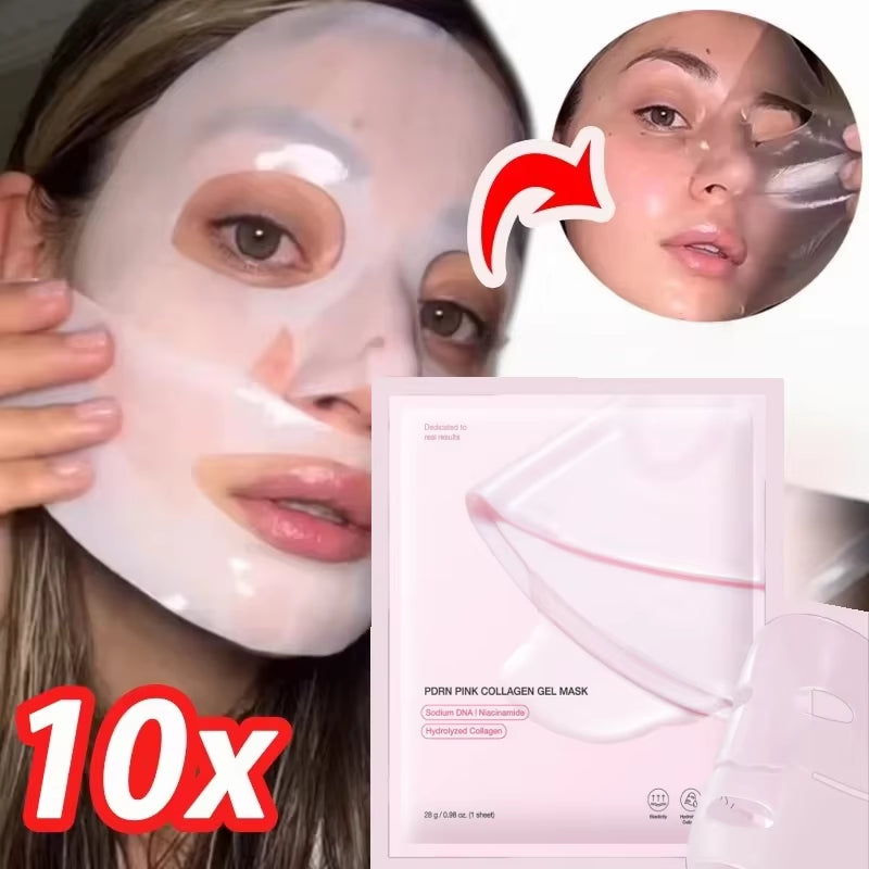 Overnight Collagen Mask Salmon DNA PDRN Face Mask for Glass Glow Skin Elasticity Hydrating Firming Smooth Korean Skincare