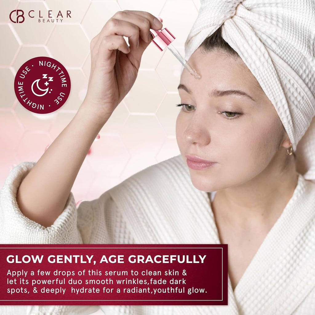 Retinol Serum for Face with Vitamin E – Dermatologist Tested anti Aging Korean Skin Care –, Deep Hydration, Smooths Fine Lines, Refines Texture – Vegan, Clean Beauty – 1.69 Fl Oz