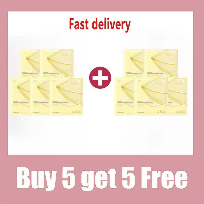 Pink Collagen Gel Salmon Pdrn Facial Mask,Deep Hydrating,Moisturizing and Firming Hydrogel Jelly Face Sheeets,Balance Skin Tone