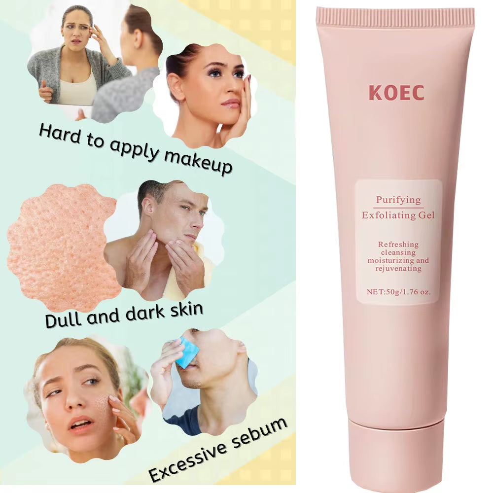 Revitalize Skin Fruit Acid Peeling Gel Facial Cleansing Exfoliating Peeling Scrub Deep Clean Acne Blackhead Remove Face Cleanser